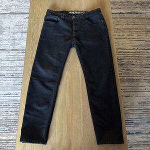 Vintage Genes Means Black Jeans Skinny Fit Sz 36/30 Every Day Jeans Rock Goth